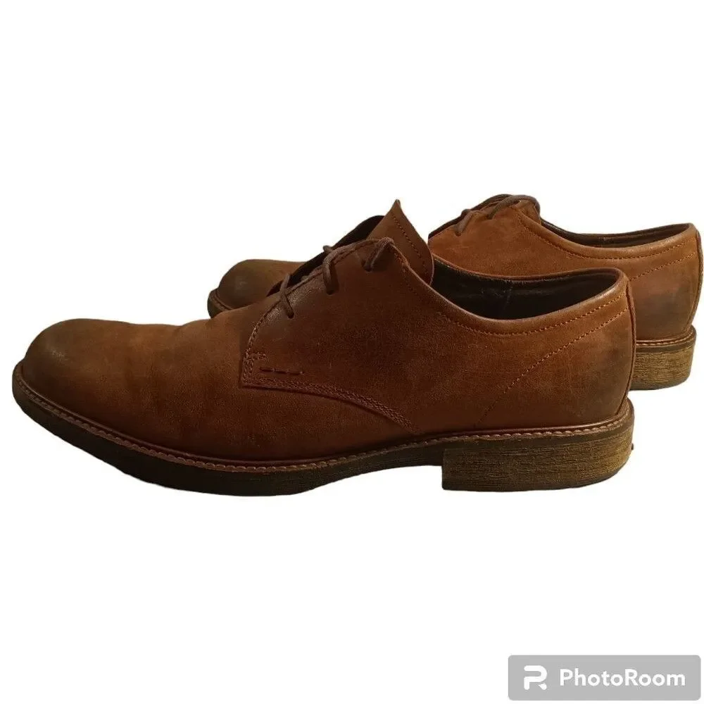 Ecco Men's Kenton Tie Up Dark Clay Brown Classic Oxford Sz 13